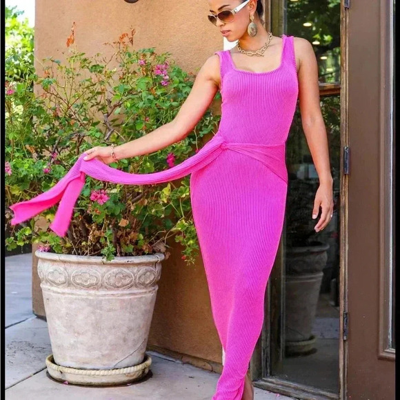 Bella Self Tie Maxi Dress - Picture 3 of 16